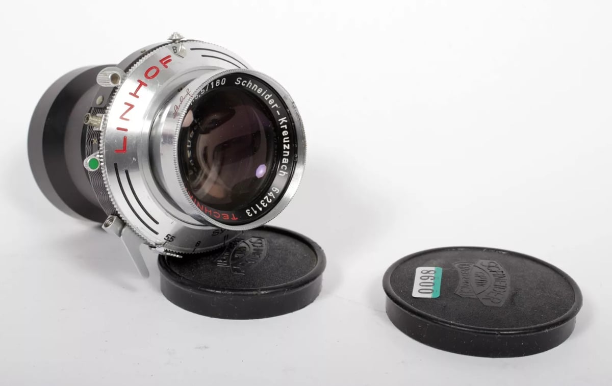 Schneider Tele-Arton 180mm F5.5 lens in Linhof Technika Compur